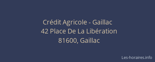 Crédit Agricole - Gaillac