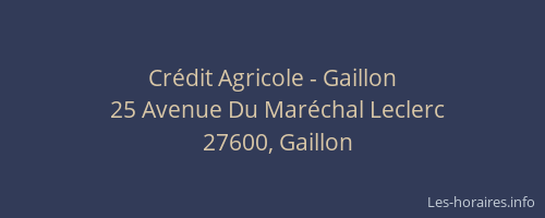 Crédit Agricole - Gaillon