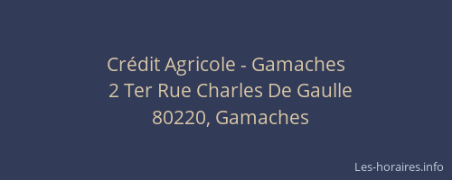 Crédit Agricole - Gamaches