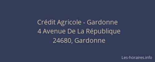 Crédit Agricole - Gardonne