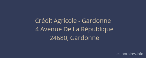Cr&eacute;dit Agricole - Gardonne