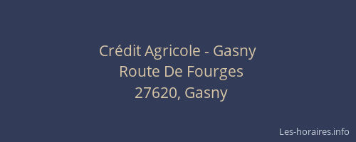 Cr&eacute;dit Agricole - Gasny