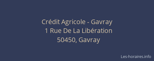 Crédit Agricole - Gavray