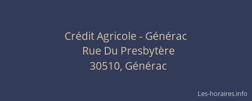 Crédit Agricole - Générac