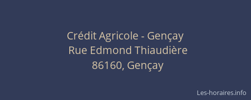 Crédit Agricole - Gençay