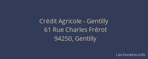 Crédit Agricole - Gentilly