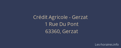 Crédit Agricole - Gerzat