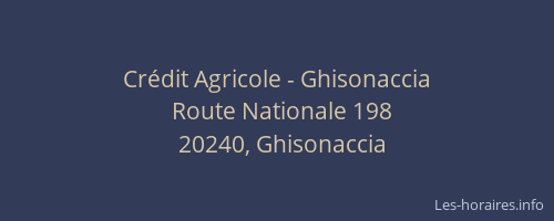 Crédit Agricole - Ghisonaccia