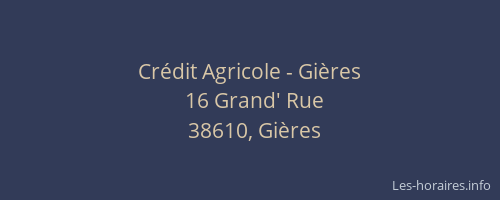 Crédit Agricole - Gières