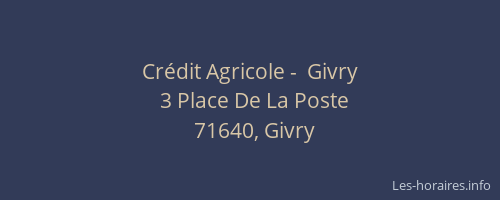 Crédit Agricole -  Givry