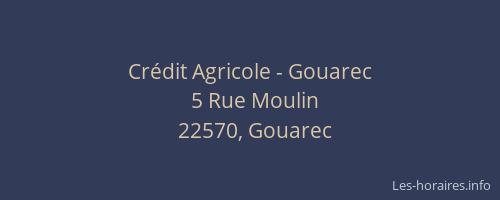 Crédit Agricole - Gouarec