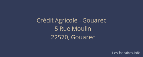 Cr&eacute;dit Agricole - Gouarec