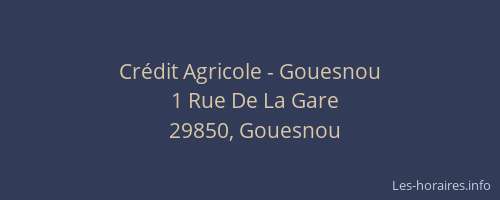 Cr&eacute;dit Agricole - Gouesnou