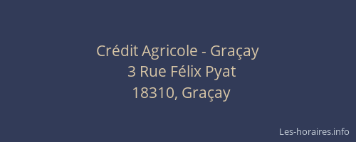 Crédit Agricole - Graçay