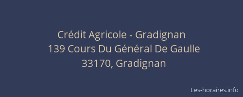 Cr&eacute;dit Agricole - Gradignan