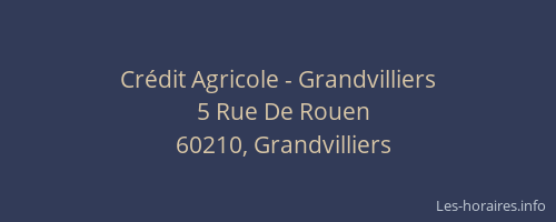 Crédit Agricole - Grandvilliers