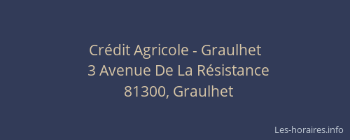 Crédit Agricole - Graulhet