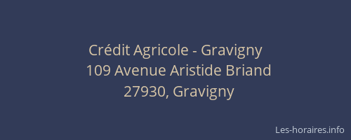 Cr&eacute;dit Agricole - Gravigny