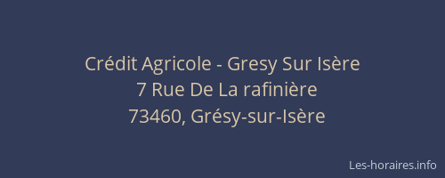 Crédit Agricole - Gresy Sur Isère