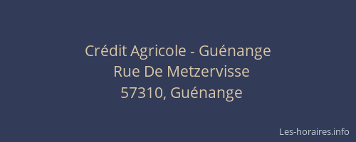 Crédit Agricole - Guénange