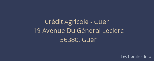 Crédit Agricole - Guer