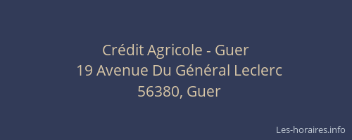 Cr&eacute;dit Agricole - Guer