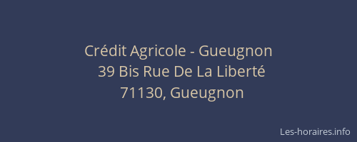 Cr&eacute;dit Agricole - Gueugnon