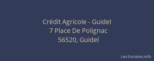 Cr&eacute;dit Agricole - Guidel