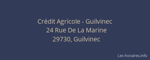 Crédit Agricole - Guilvinec