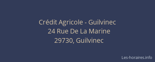 Cr&eacute;dit Agricole - Guilvinec