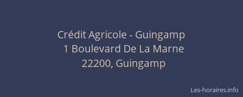 Crédit Agricole - Guingamp
