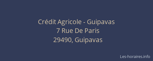 Crédit Agricole - Guipavas