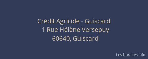 Crédit Agricole - Guiscard