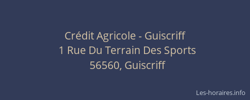 Crédit Agricole - Guiscriff