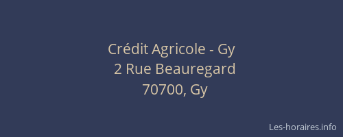 Crédit Agricole - Gy