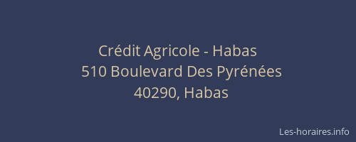 Crédit Agricole - Habas