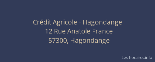 Crédit Agricole - Hagondange