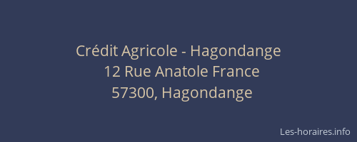 Cr&eacute;dit Agricole - Hagondange