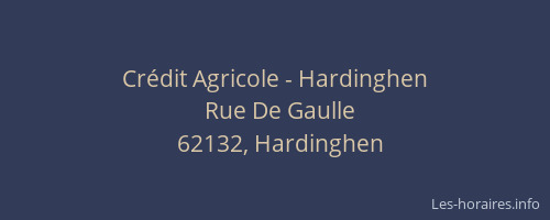Crédit Agricole - Hardinghen