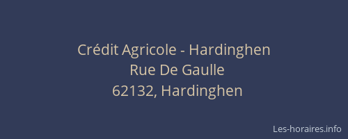 Cr&eacute;dit Agricole - Hardinghen