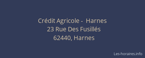 Cr&eacute;dit Agricole -  Harnes