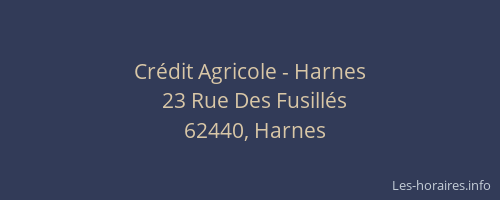 Cr&eacute;dit Agricole - Harnes