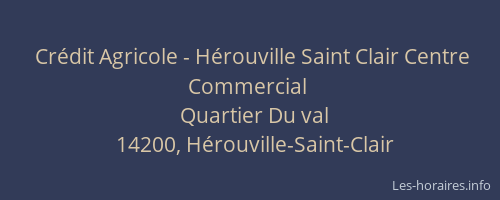 Cr&eacute;dit Agricole - H&eacute;rouville Saint Clair Centre Commercial