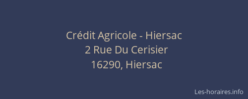 Crédit Agricole - Hiersac