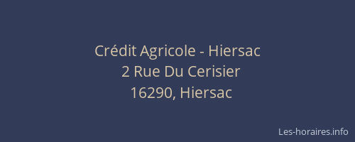 Cr&eacute;dit Agricole - Hiersac