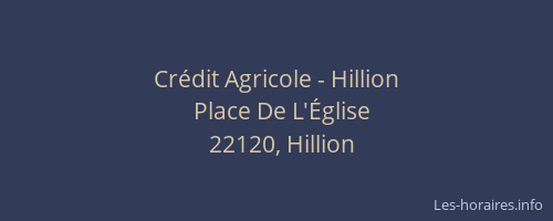 Cr&eacute;dit Agricole - Hillion