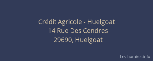 Crédit Agricole - Huelgoat