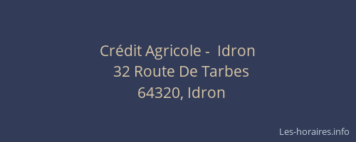 Crédit Agricole -  Idron