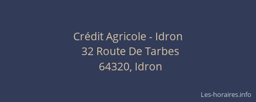 Crédit Agricole - Idron