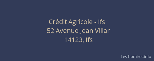 Cr&eacute;dit Agricole - Ifs
